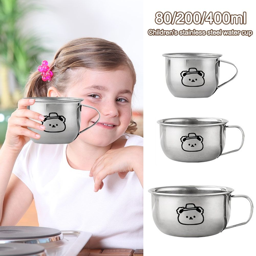 Coffee Tea & Jane - Gelas Minum Anak 80/200/400ML, Desain Beruang,