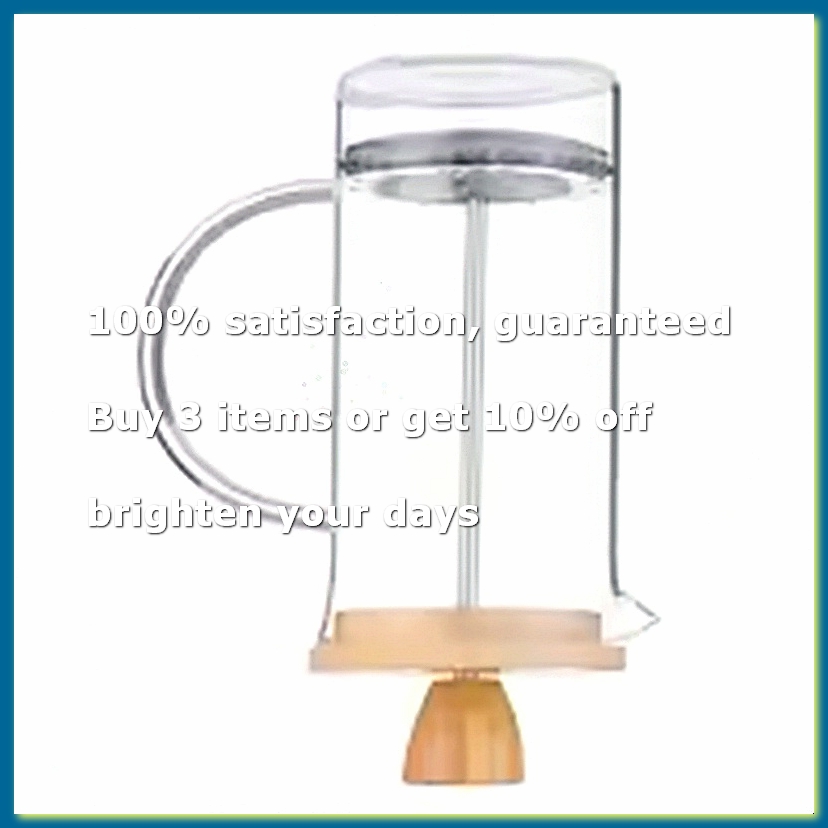 French Press Glass - Pot Kopi French Press dengan Filter,