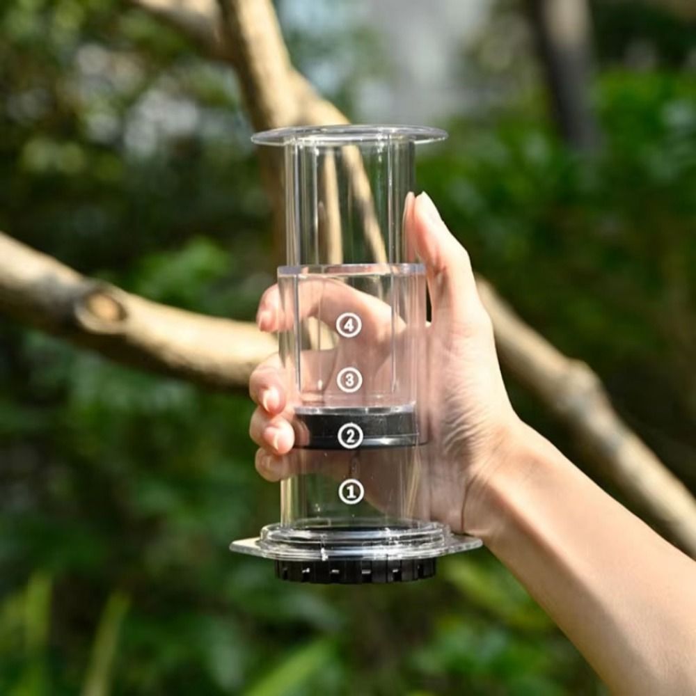 French Press Glass - Ketel Kopi Portabel Gaya Prancis Anti-selip