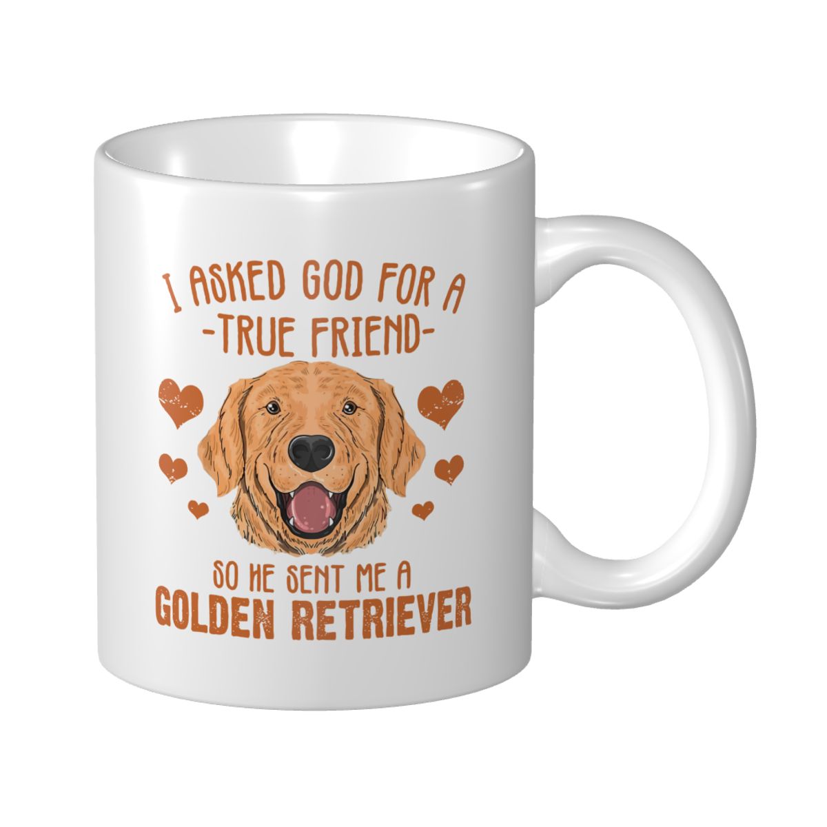 Coffee Tea And Me - Mug Cangkir Mark Kemeja Golden Retriever