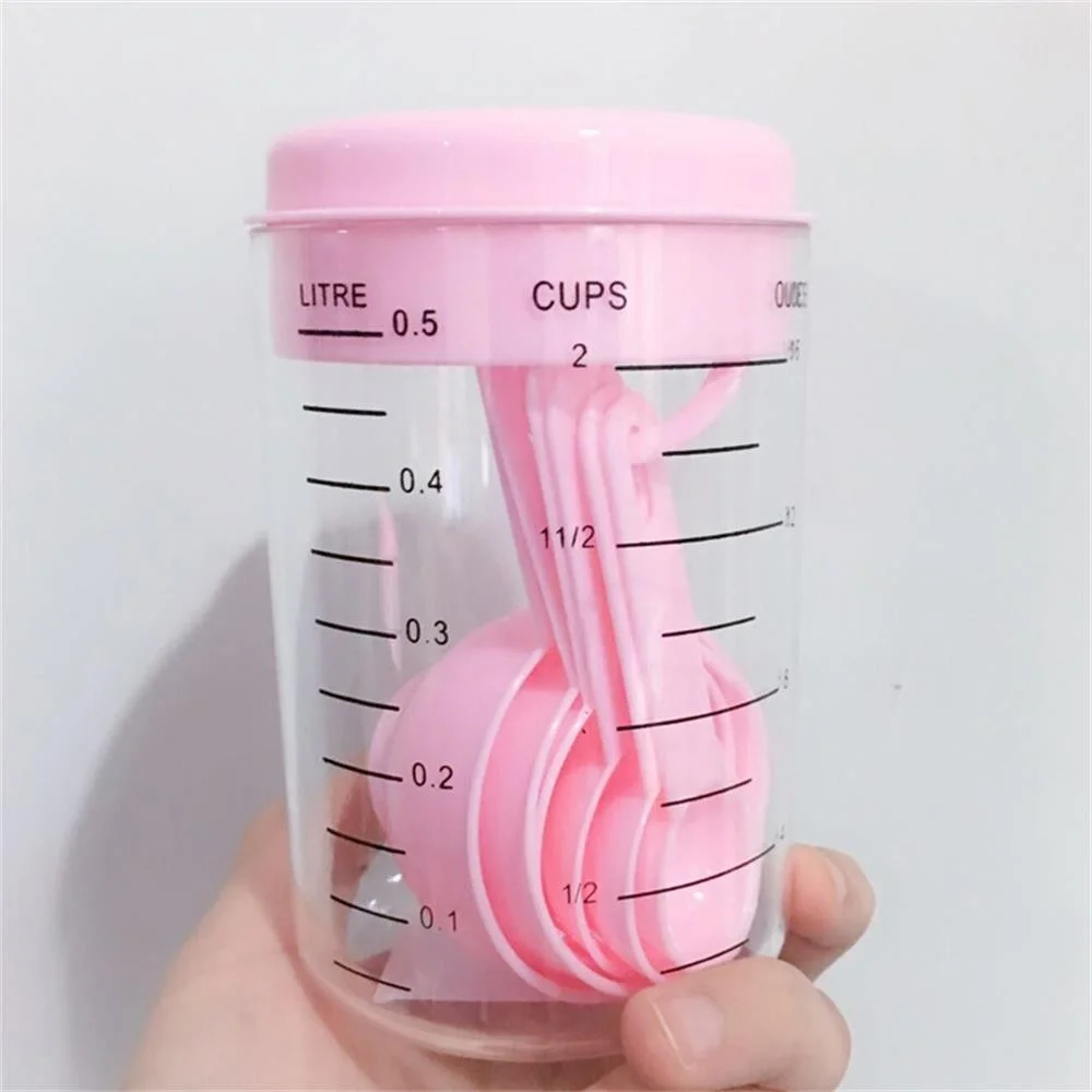 Coffee Tea Spoon - 7 Buah/Set Gelas Ukur Plastik dan