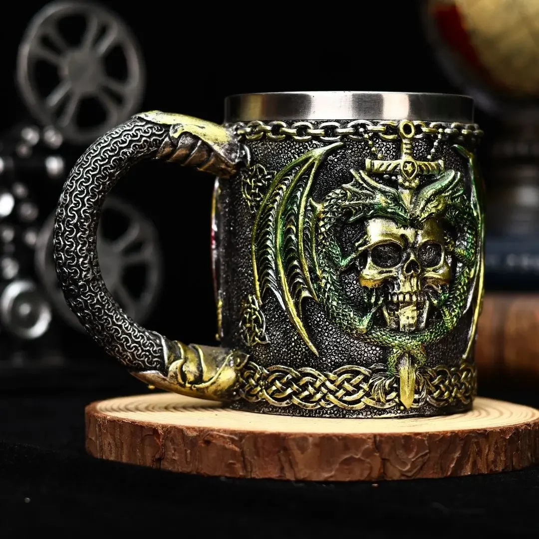 Mug Tea Coffee - Gelas Bir Motif Pedang Naga, Mug