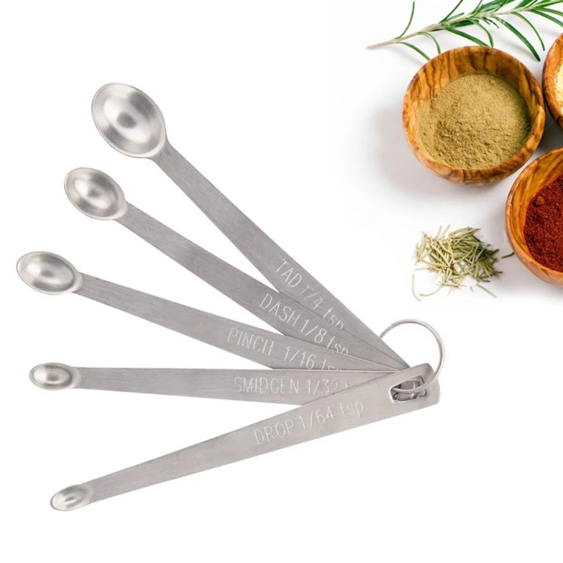 Coffee Tea Spoon - 5 Buah/Set Sendok Ukur Kecil Baja