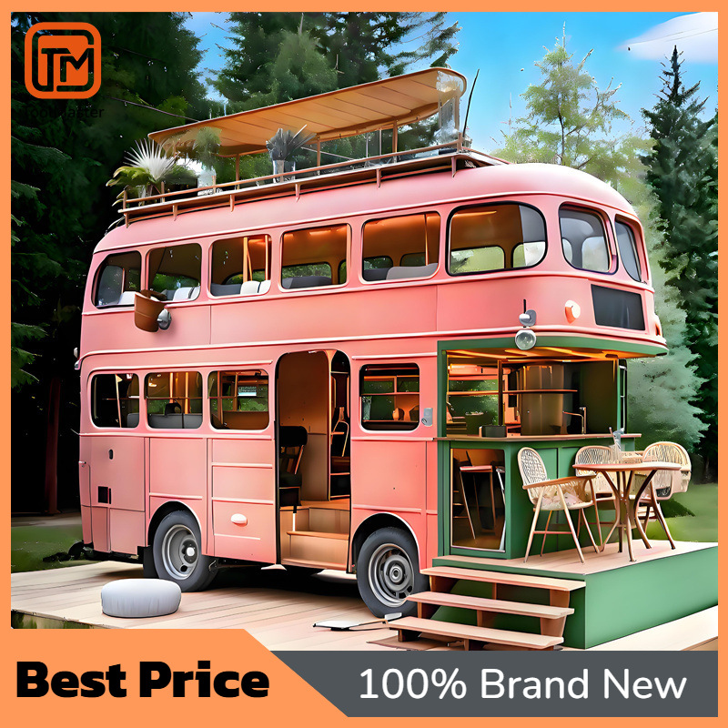 Coffee Tea & Jane - 【Desain Baru】Gerobak Bus Tingkat Dua Besi