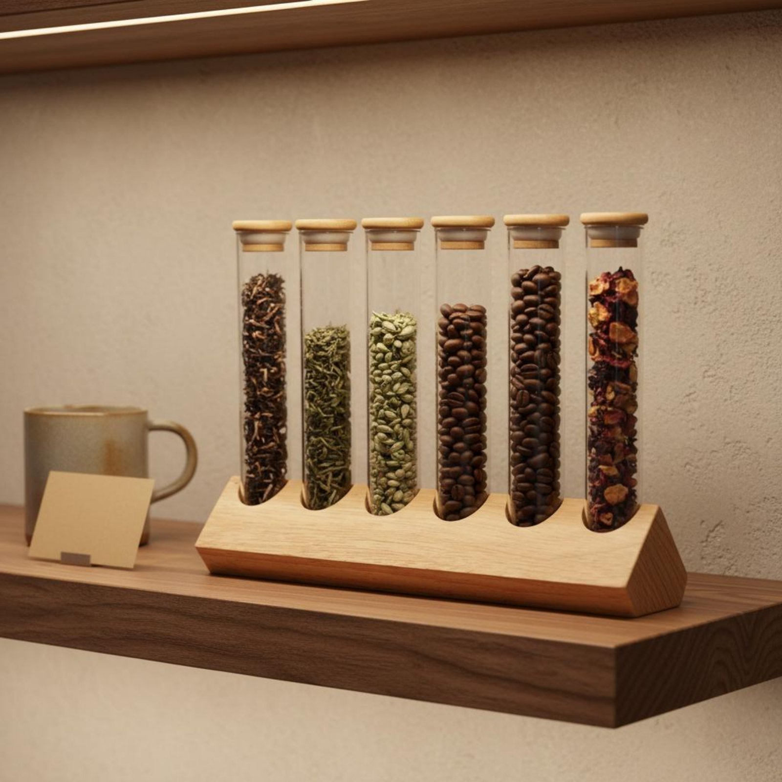 Set Wadah Tabung Kaca dengan R - Coffee Bean ulasan dan harga