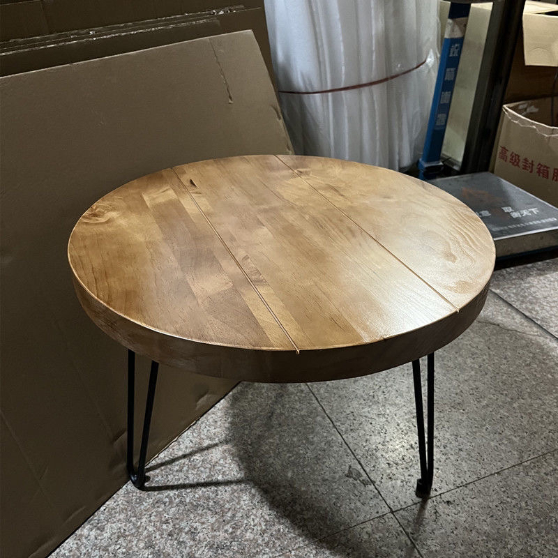 Meja Kopi Bundar Modern Kayu S - Coffee Tea Lounge ulasan dan harga
