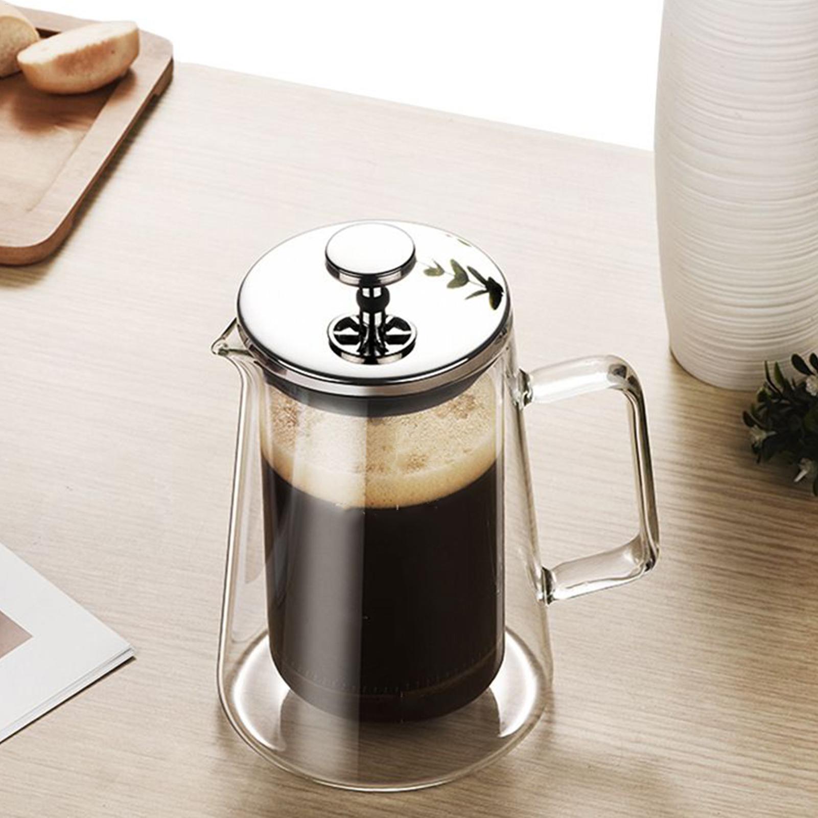 Teko Kopi Tekan Kaca Stainless - French Press Glass ulasan dan harga
