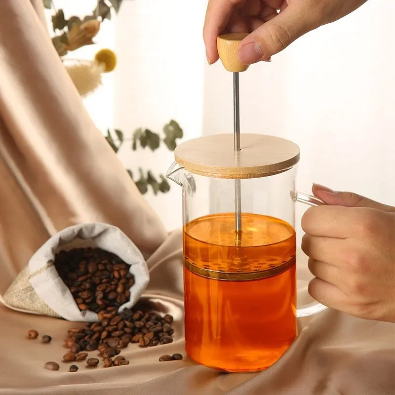 Teko kopi tekan Perancis 350-1 - French Press Glass ulasan dan harga