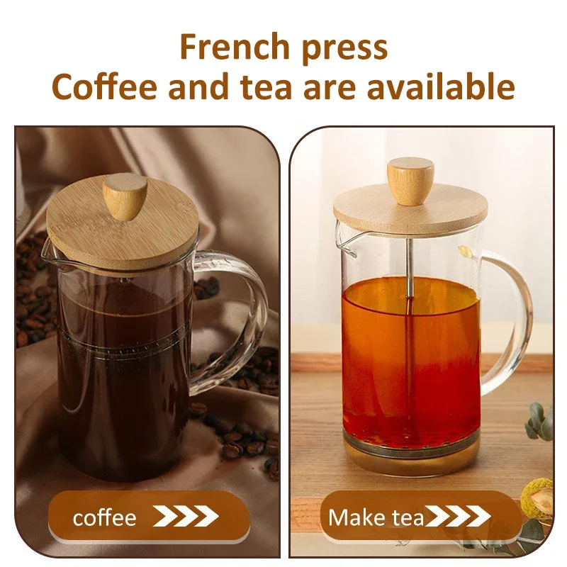 Teko kopi tekan Perancis 350-1 - French Press Glass ulasan dan harga