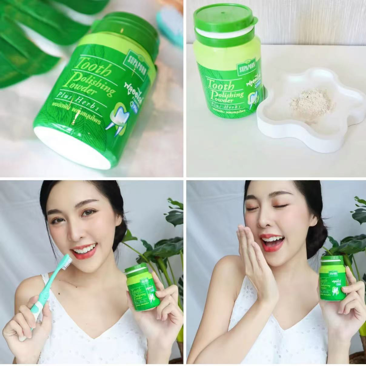 Bubuk Gigi Herbal SUPAPORN Tha - Coffee Tea Thai ulasan dan harga