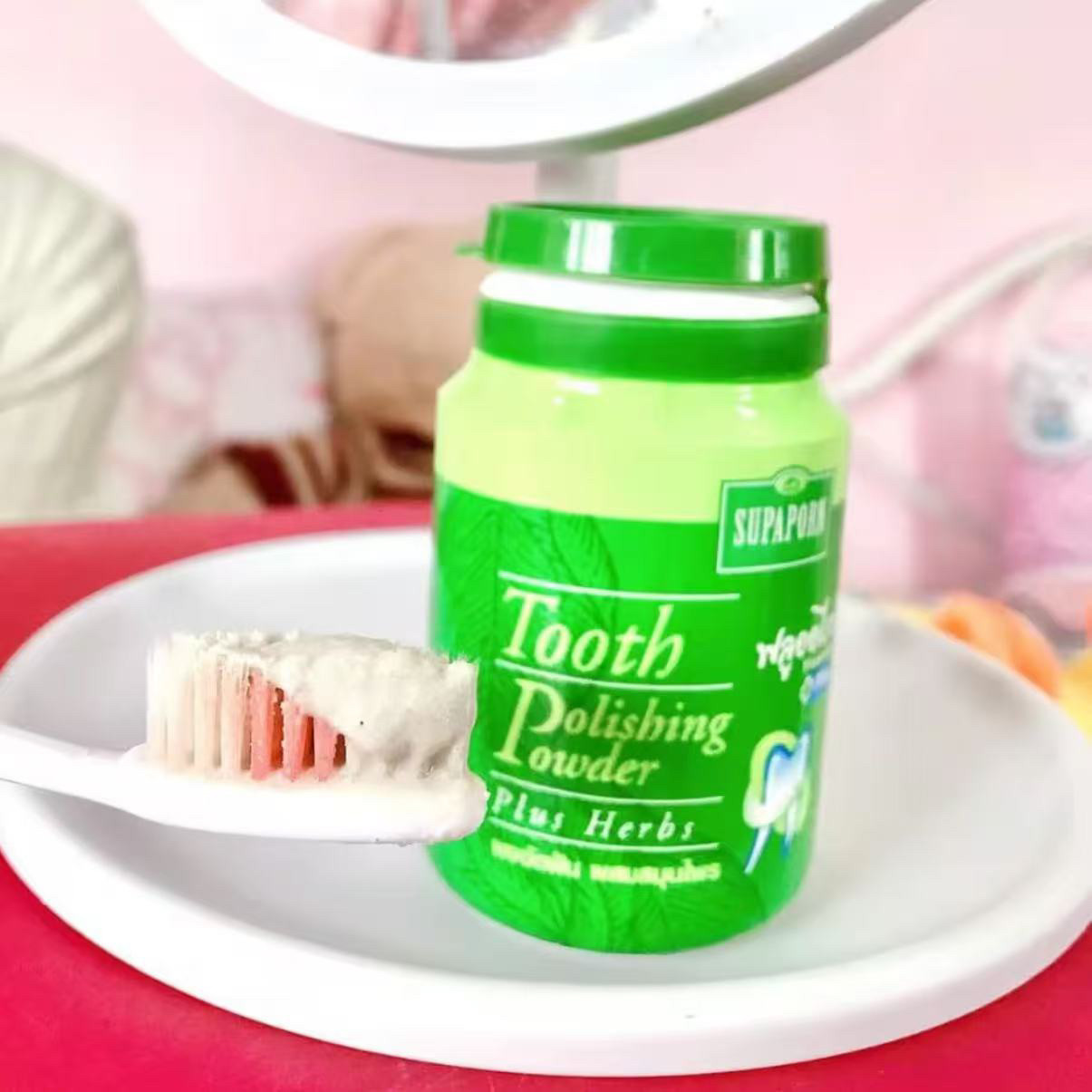Bubuk Gigi Herbal SUPAPORN Tha - Coffee Tea Thai ulasan dan harga