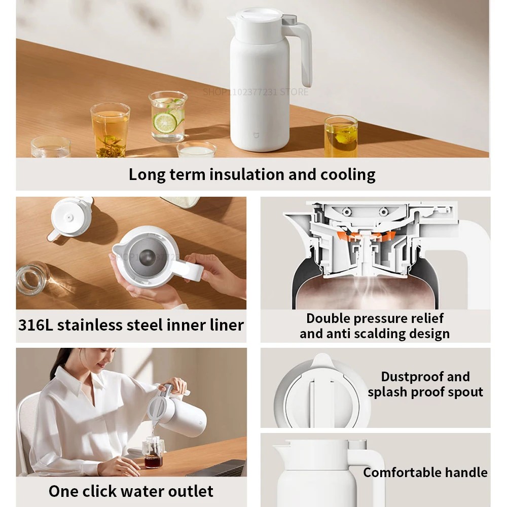 2026 MIJIA Termos Kettle Botol - Coffee Tea Vending Machine ulasan dan harga