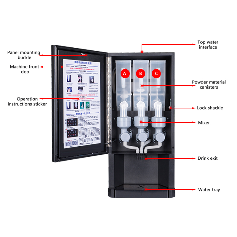 Mesin Kopi Instan Otomatis E-3 - Coffee Tea Vending Machine For Office ulasan dan harga