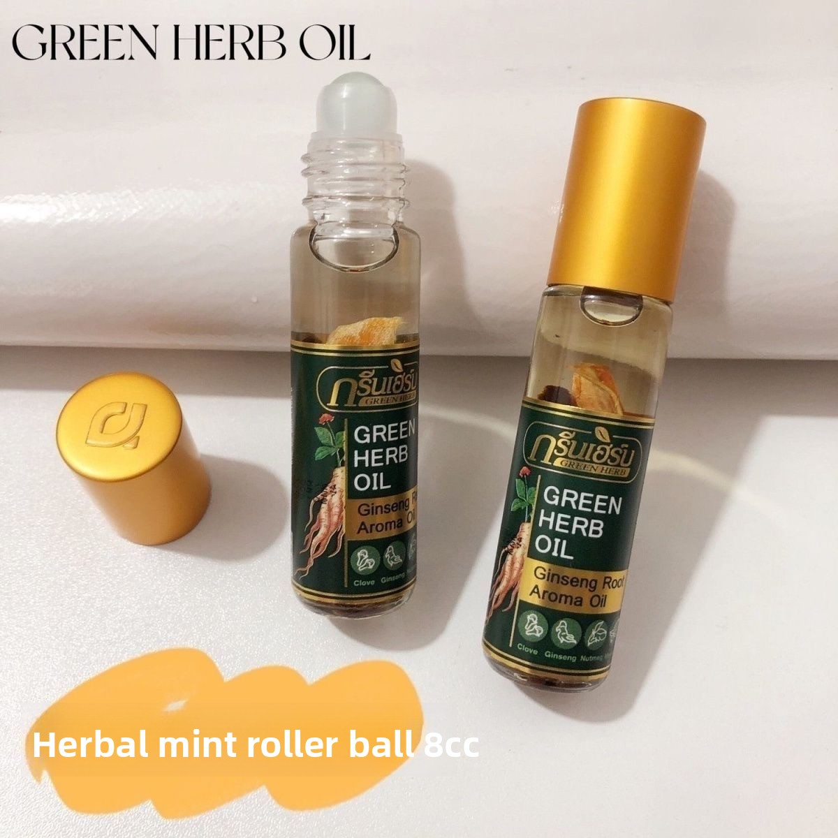Balsem Herbal Roll On Thai Min - Coffee Tea Thai ulasan dan harga