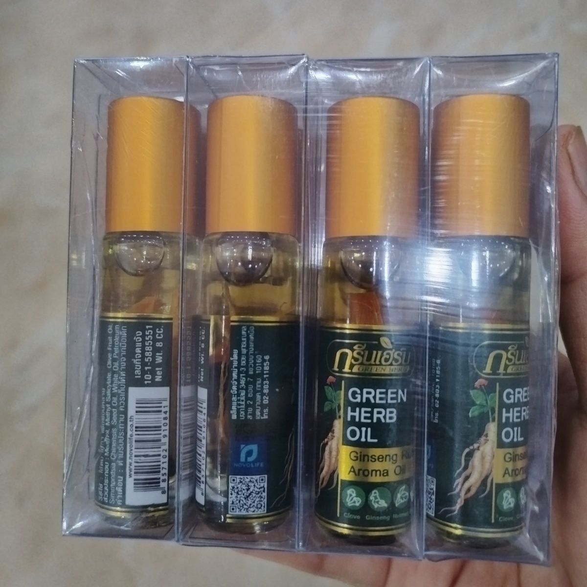Balsem Herbal Roll On Thai Min - Coffee Tea Thai ulasan dan harga