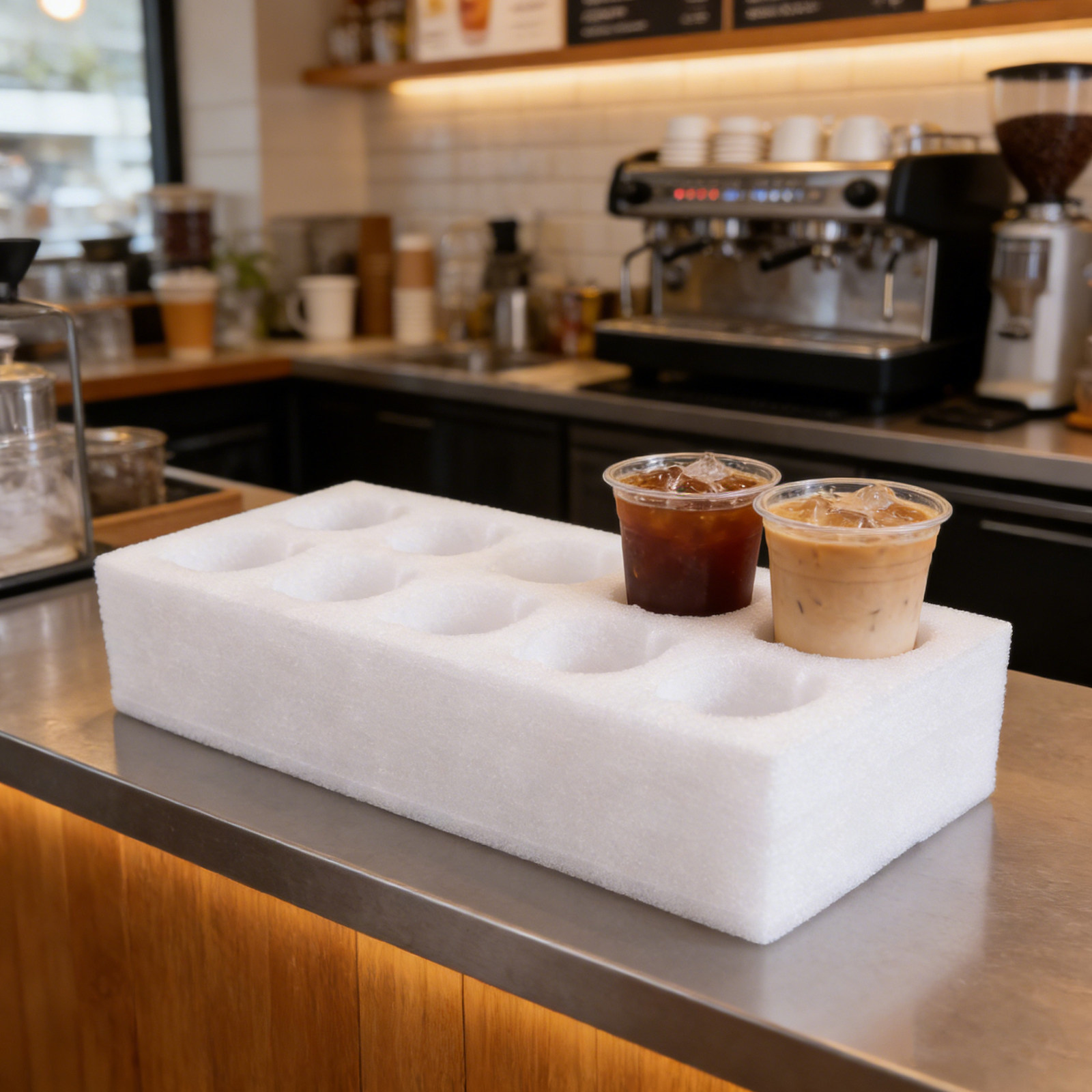 Nampan Tempat Gelas Berlubang  - Coffee Tea Cup ulasan dan harga