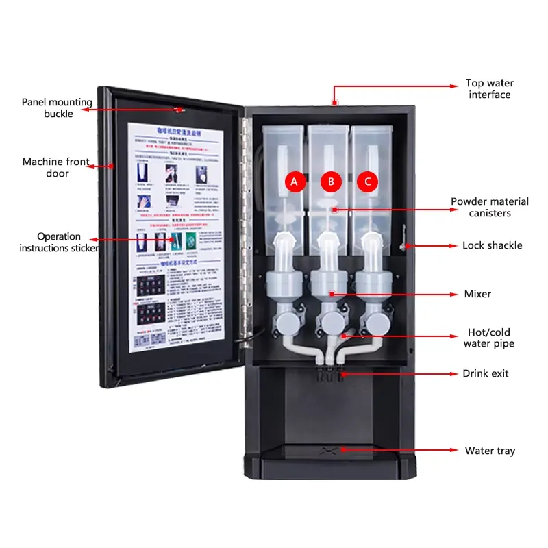 Mesin Kopi Otomatis 30SCW-8, D - Coffee Tea Vending Machine For Office ulasan dan harga