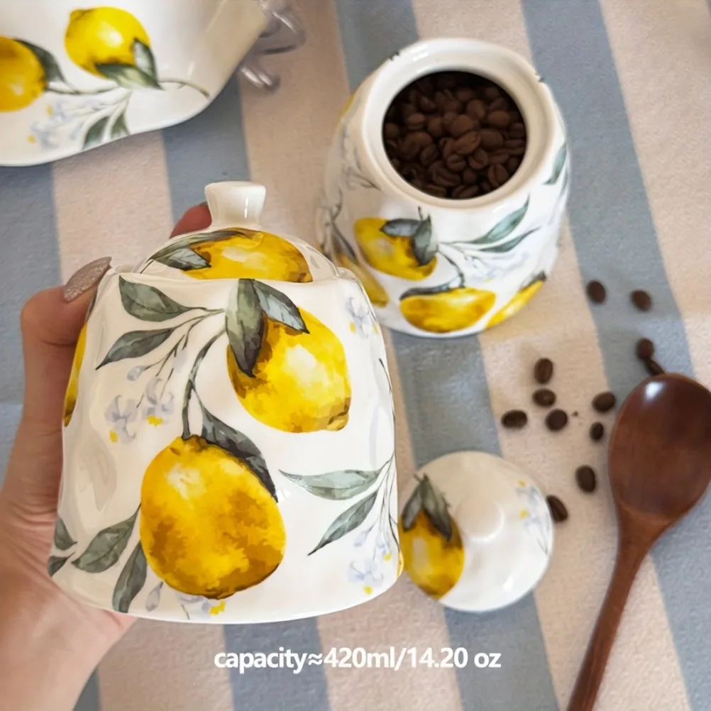 Stoples Keramik Bermotif Lemon - Lemon Tea Coffee ulasan dan harga