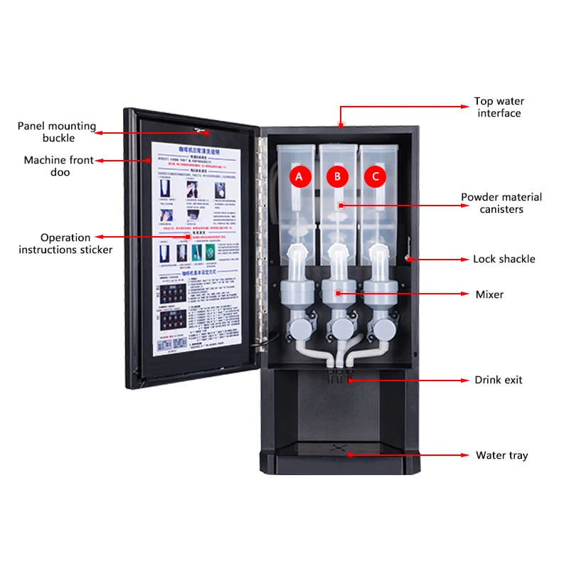 Mesin Kopi Instan Otomatis Fir - Coffee Tea Vending Machine For Office ulasan dan harga