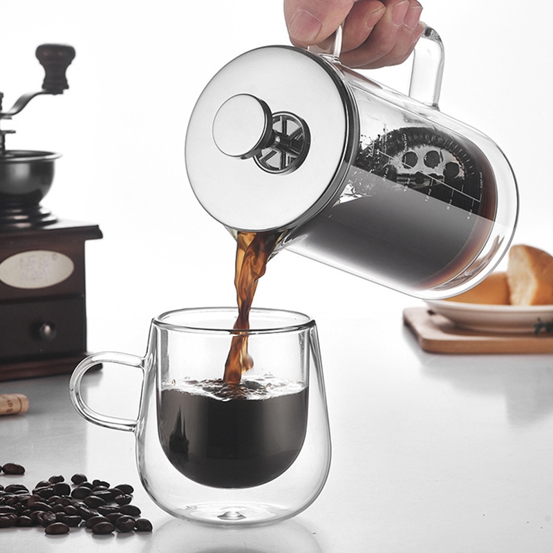 Gelas borosilikat tinggi lapis - French Press Glass ulasan dan harga