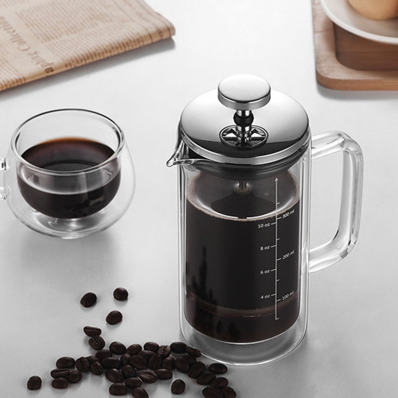 Gelas borosilikat tinggi lapis - French Press Glass ulasan dan harga