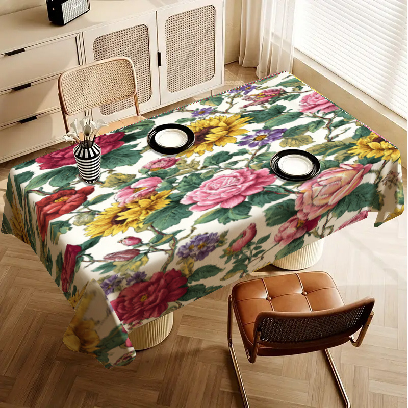 1pc Taplak Meja Motif Bunga Mu - Coffee Tea Machine For Home ulasan dan harga
