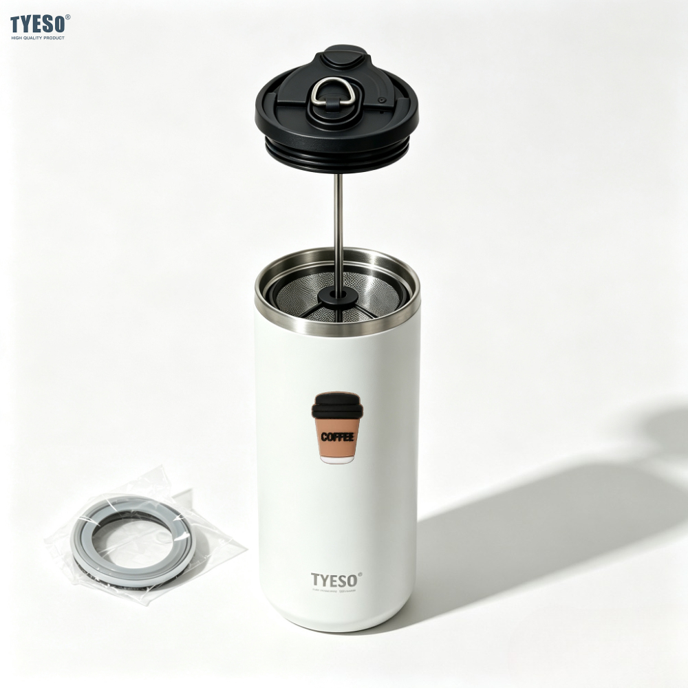 Tyeso 750ml French Press Vacuu - French Press Glass ulasan dan harga