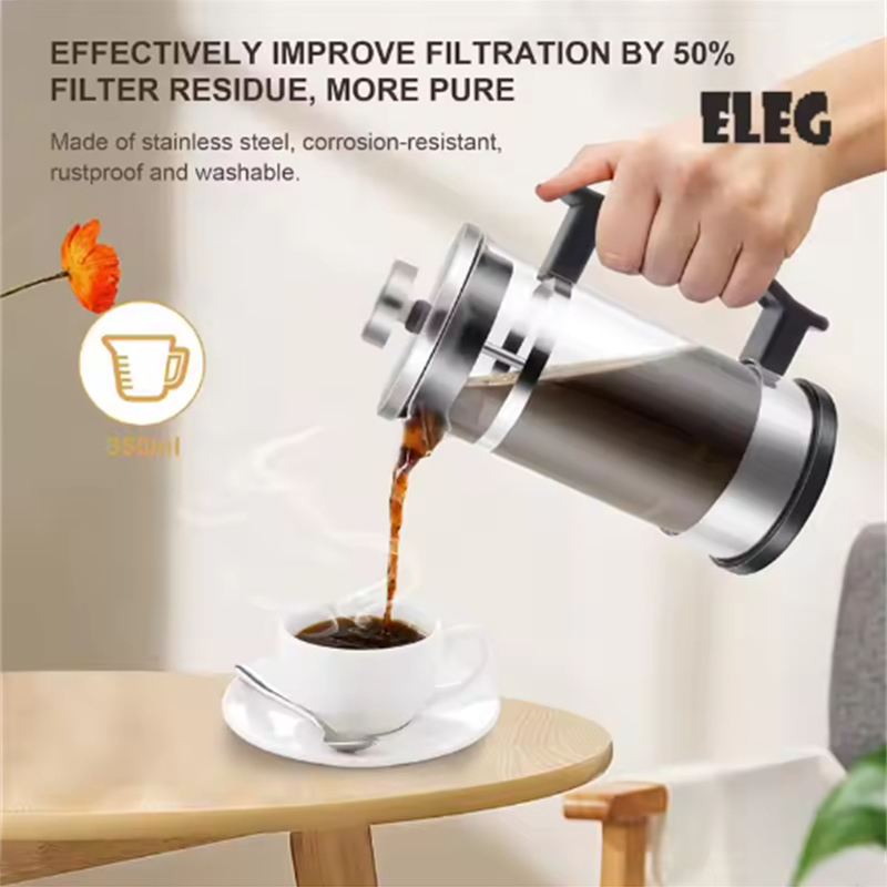 Panci Kopi French Press dengan - French Press Glass ulasan dan harga